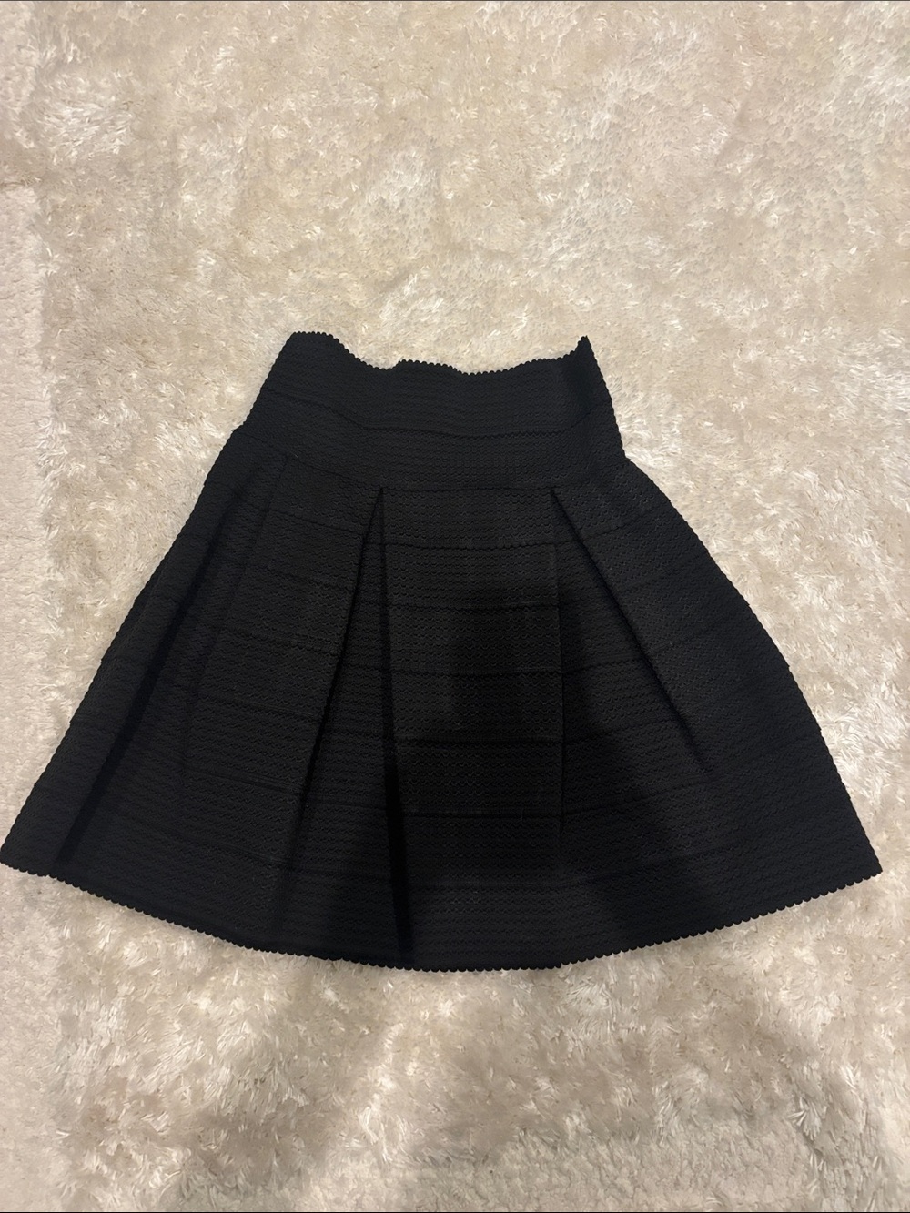Black Pleated A-Line Skirt - Classic Women's Skirt